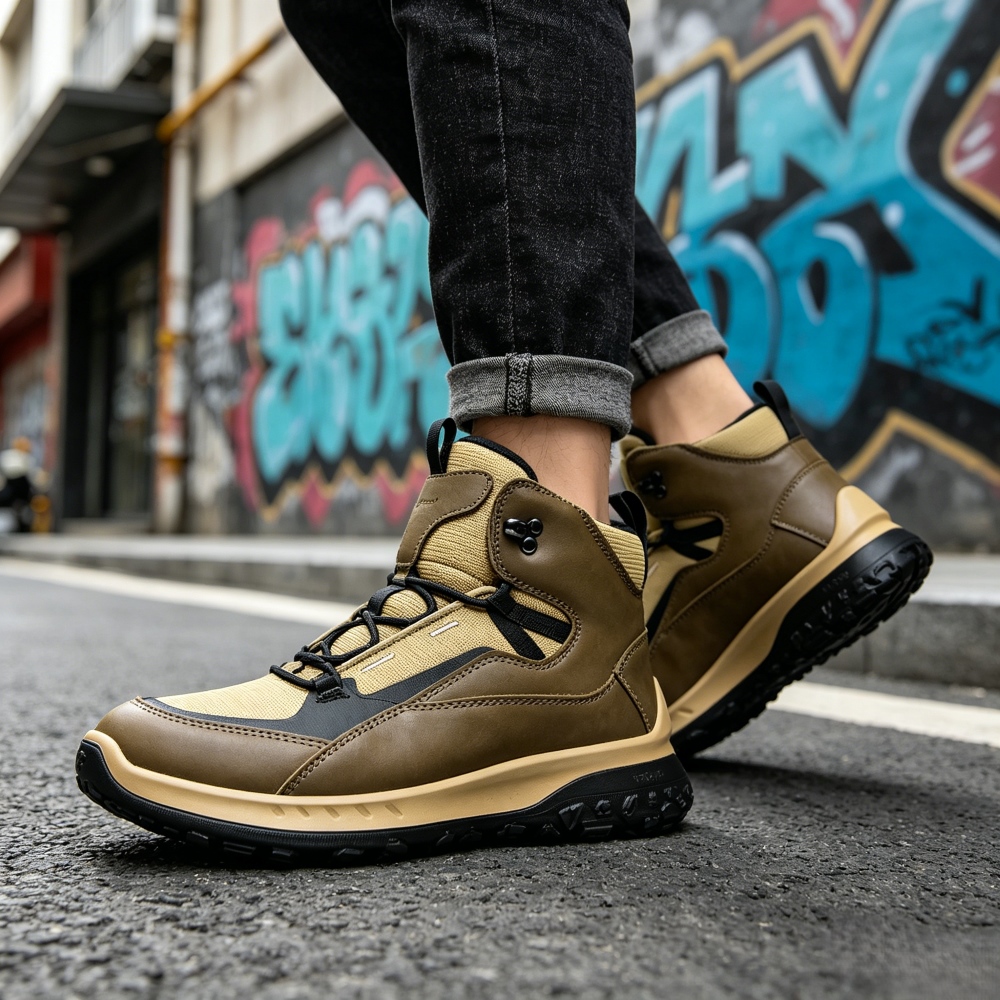 High Top Leather Shoes Men Lux - огляд і ціна Outdoor Sport Brand Shoes