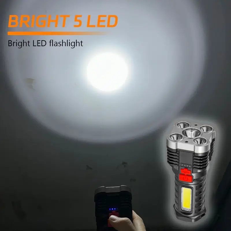 5 LED High Power Led Flashligh - огляд і ціна Outdoor Spotlight