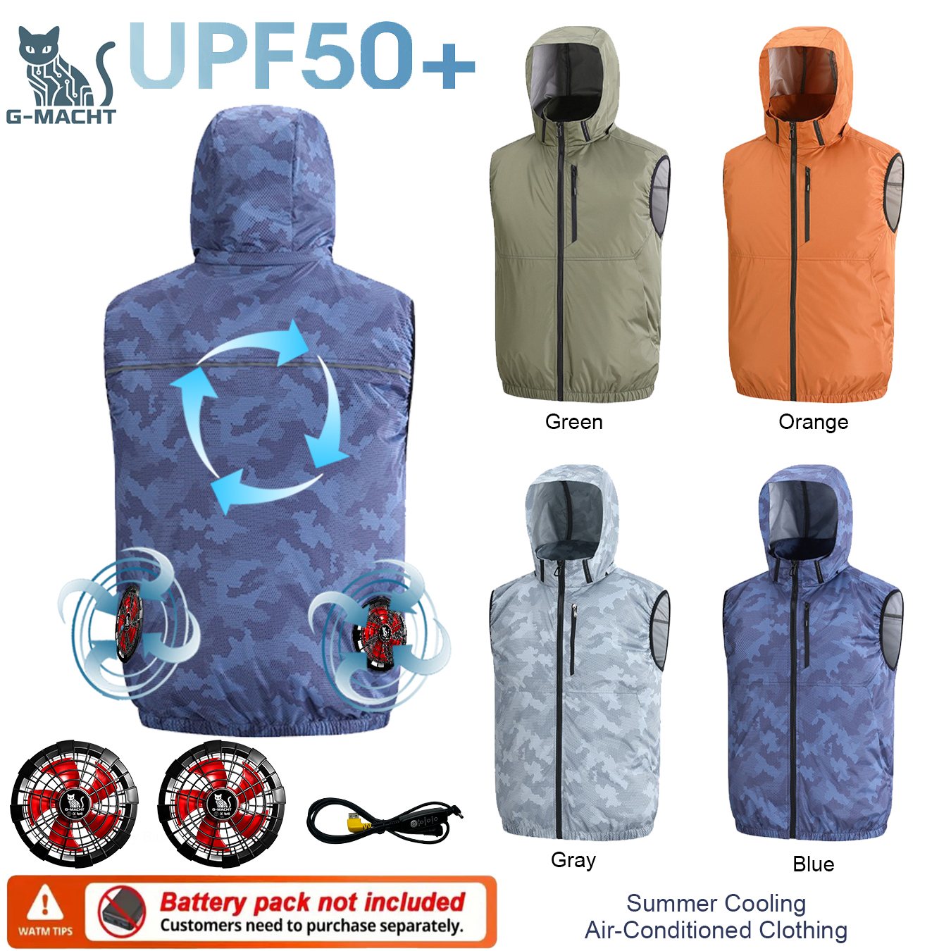 Summer Sport 12V/5V Fan Air Co - огляд і ціна Outdoor Sport Brand Jacket