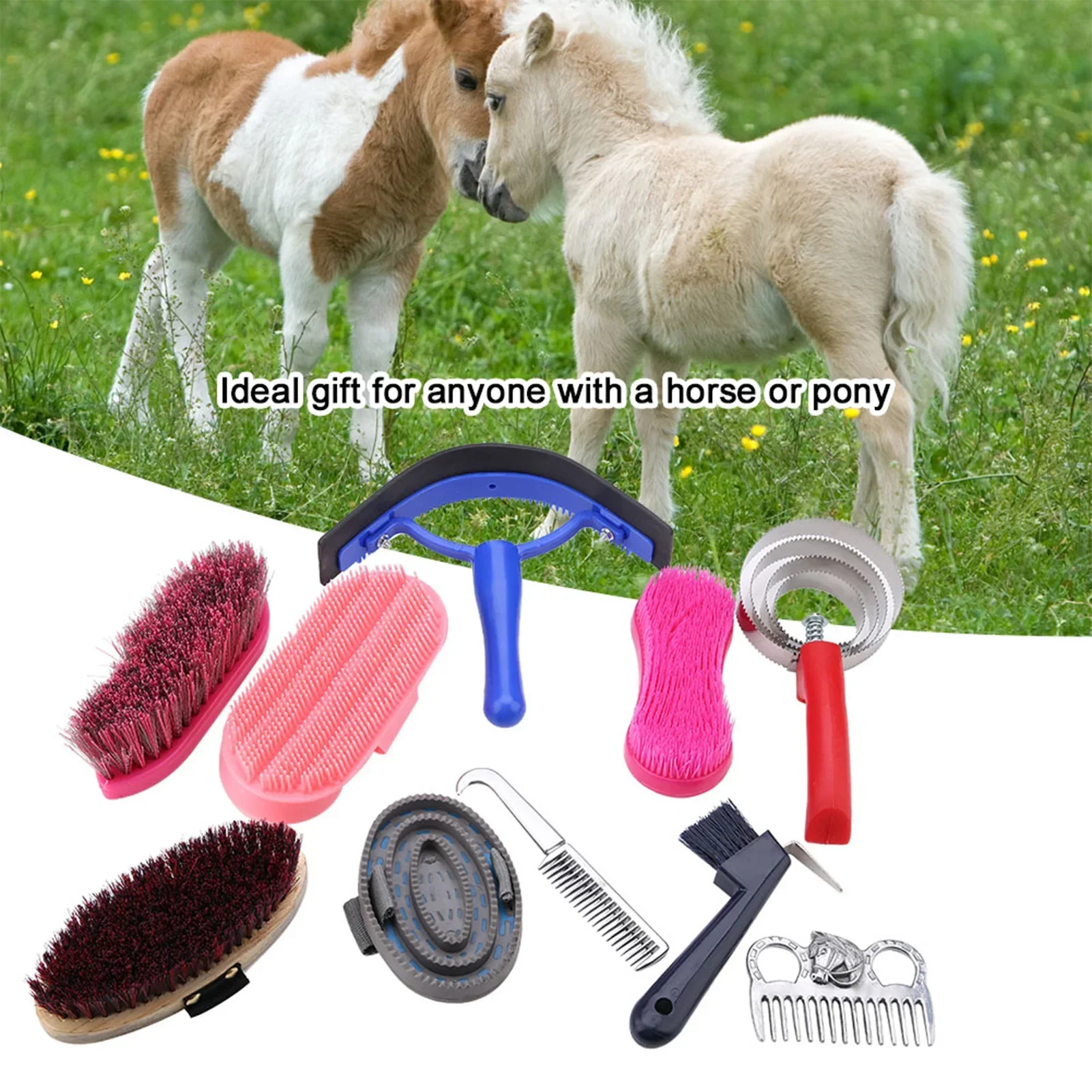 10Pcs Horse Grooming Care Kit  - огляд і ціна Grooming Kit Horse