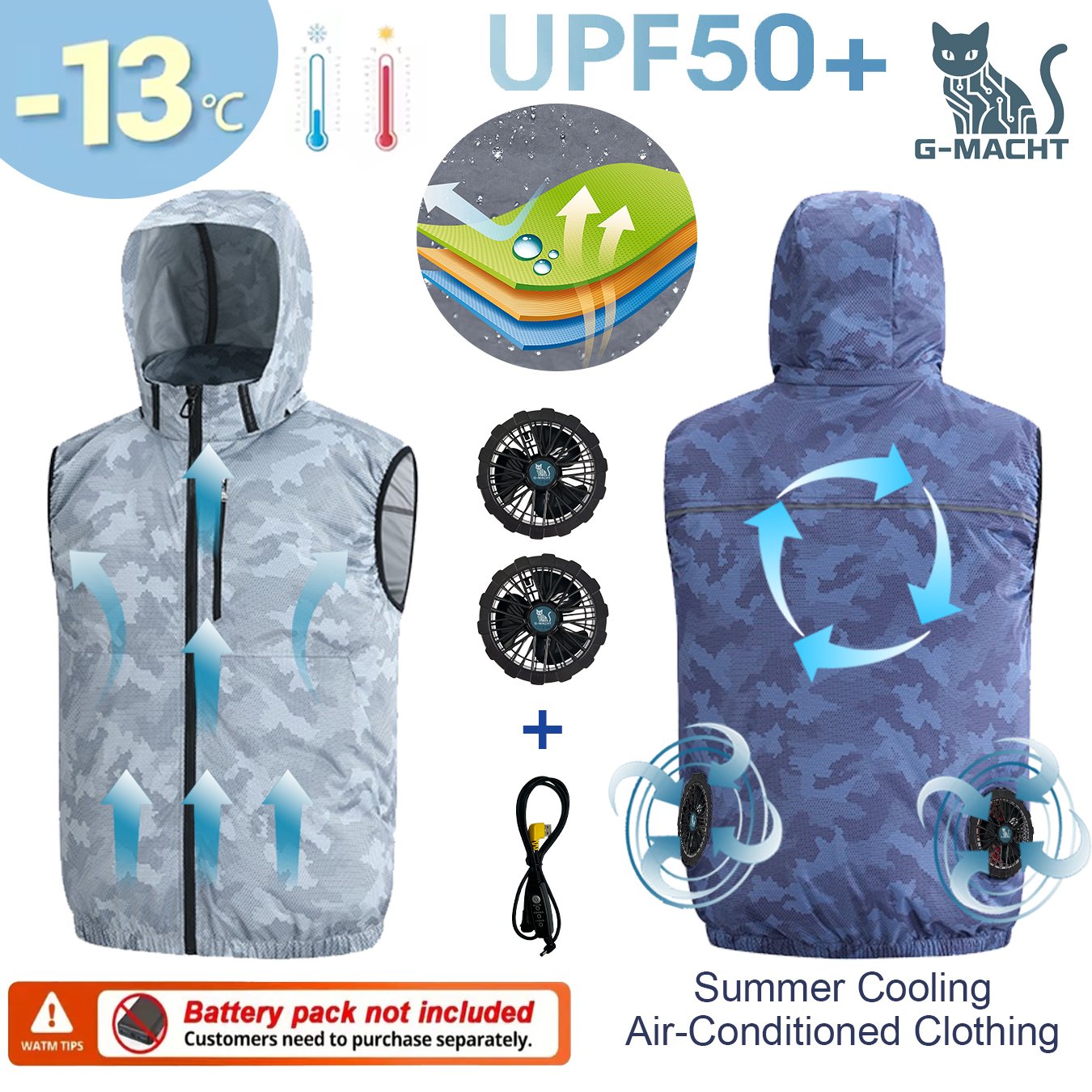 Summer Sport 12V/5V Fan Air Co - огляд і ціна Outdoor Sport Brand Jacket