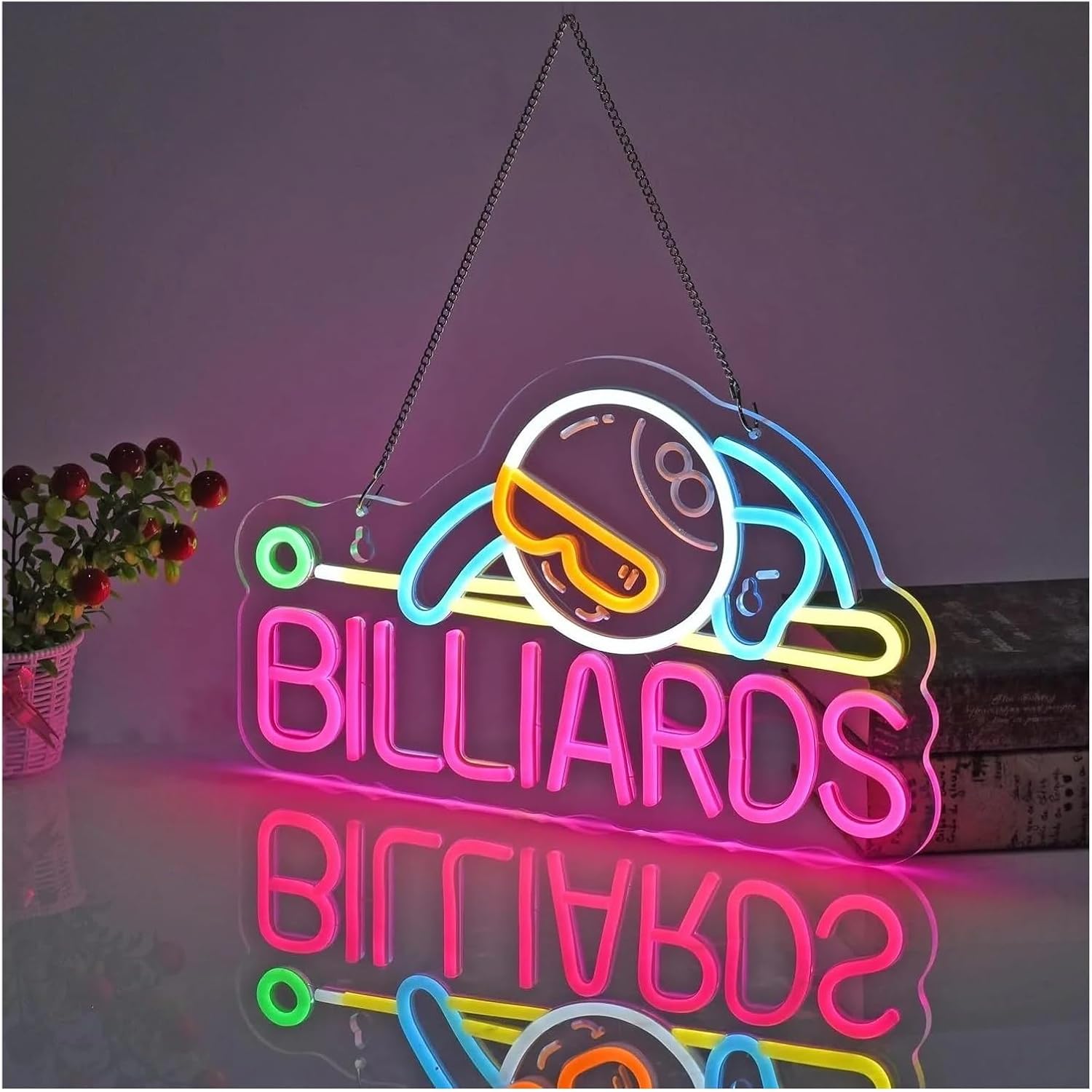 Billiards 8 Ball LED Neon Sign - огляд і ціна Outdoor Sports Hall